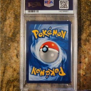Pokemon Trading Card - Blue and Red